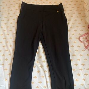 Ann Klein black work pants - elastic waist for ultimate comfort in the office!